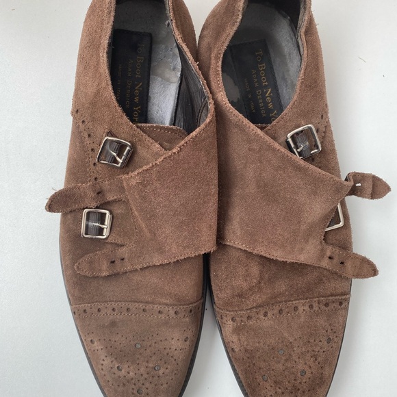 Suede monkstrap dress shoes - Picture 2 of 5